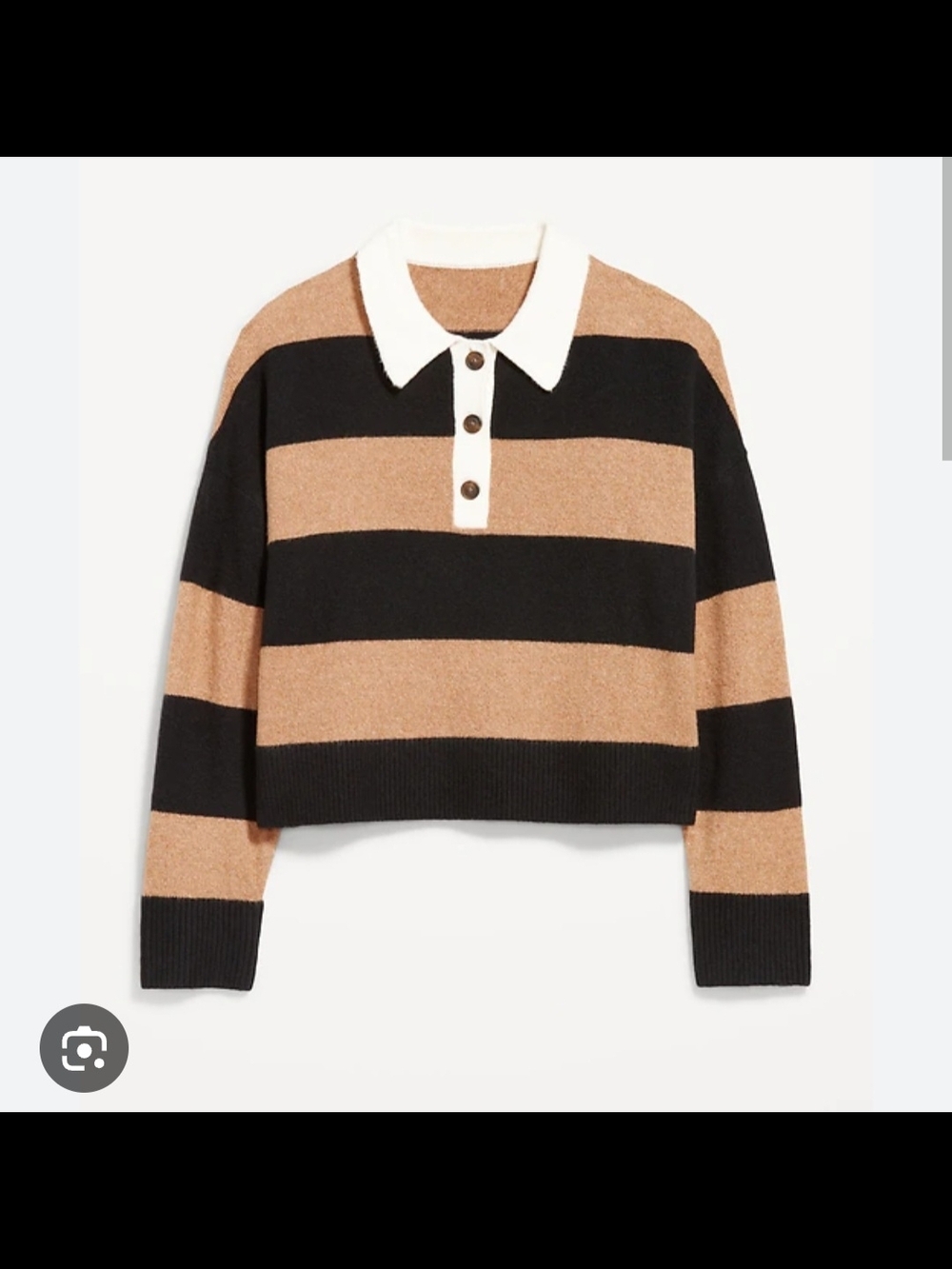 OLD NAVY SoSoft Cropped Polo Sweater XL